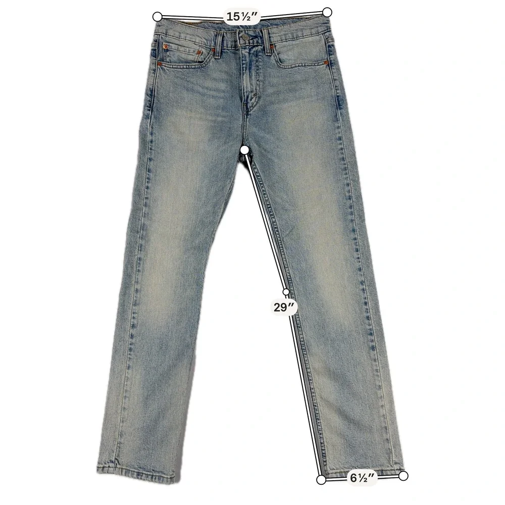 Levi's 510 Skinny Fit Jeans‎ Light Wash Denim 31x30 Mens Casual Classic Style